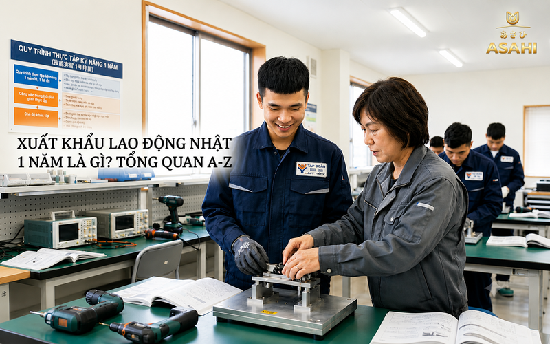 XUẤT KHẨU LAO ĐỘNG NHẬT 1 NĂM LÀ GÌ? TỔNG QUAN CHI TIẾT TỪ A-Z
