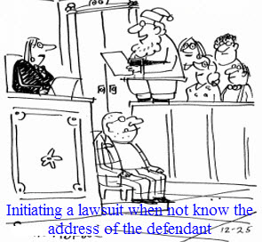 Khởi kiện khi không biết địa chỉ của bị đơn, người bị kiện Khởi kiện khi không biết địa chỉ của bị đơn, người bị kiện