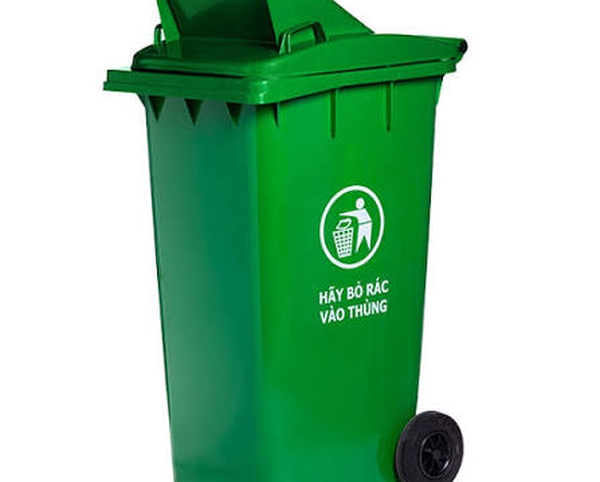 THÙNG RÁC 240 LÍT NẮP HỞ