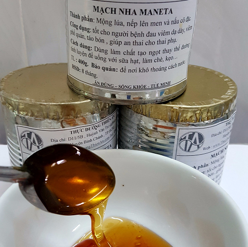 ĐƯỜNG MẠCH NHA NẾP MANETA  : VỊ NGỌT TỰ NHIÊN TỪ MẦM LÚA VÀ NẾP