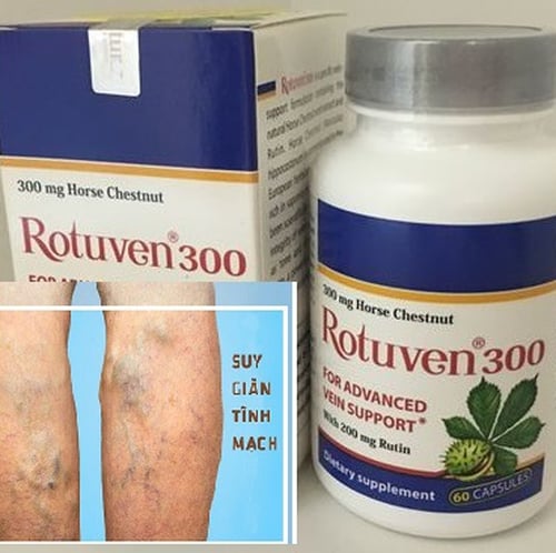 Thực Phẩm Bảo Vệ Sức Khỏe ROTUVEN : HỖ TRỢ  GIẢM TRIỆU CHỨNG SUY GIÃN TĨNH MẠCH CHÂN