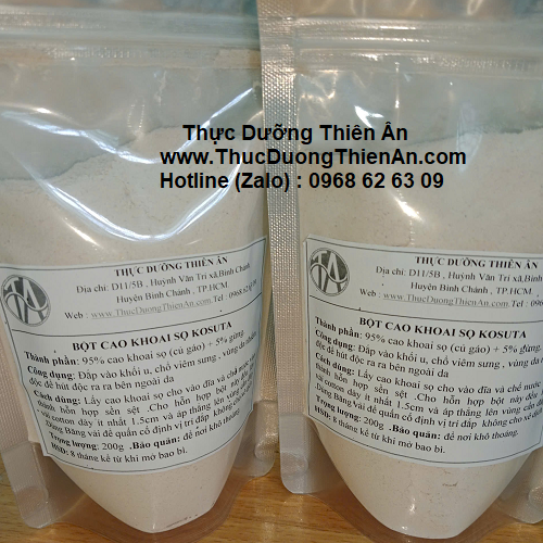 BỘT CAO KHOAI SỌ : HỖ TRỢ HÚT ĐỘC KHÔI U (GÓI 200G)