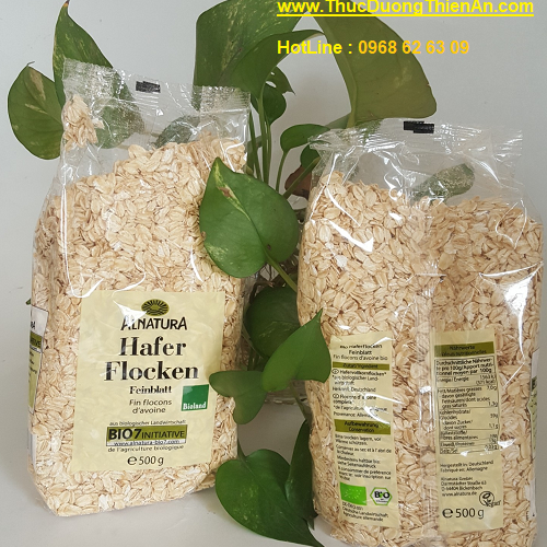 1 KG YẾN MẠCH CÁN DẸT (ROLLED OAT) - HÀNG NHẬP KHẨU ĐỨC