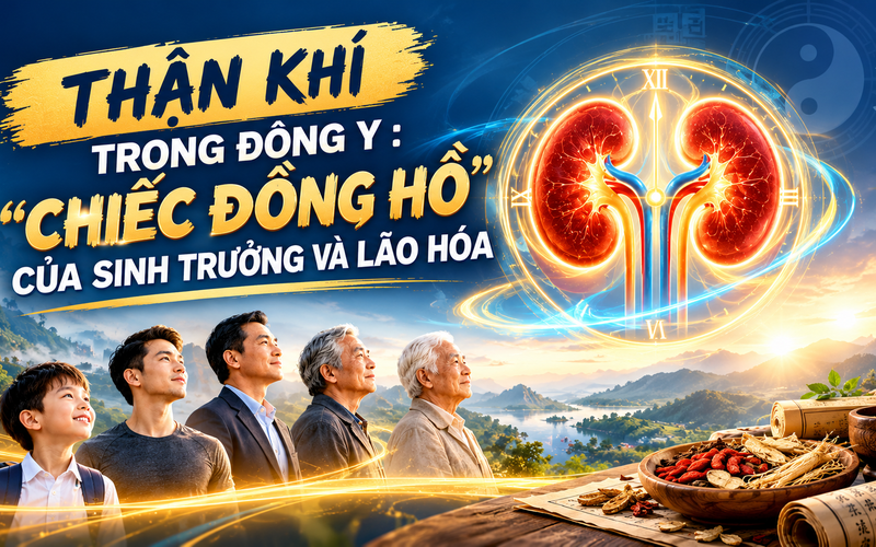 THẬN KHÍ TRONG ĐÔNG Y : “CHIẾC ĐỒNG HỒ” CỦA SINH TRƯỞNG VÀ LÃO HÓA