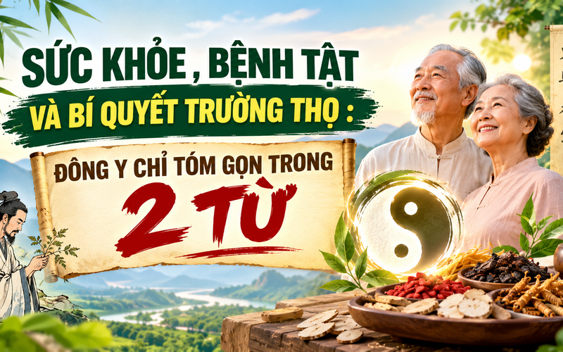 NGUỒN GỐC BỆNH TẬT VÀ BÍ QUYẾT CỦA SỨC KHỎE : ĐÔNG Y CHỈ TÓM GỌN TRONG 2 TỪ