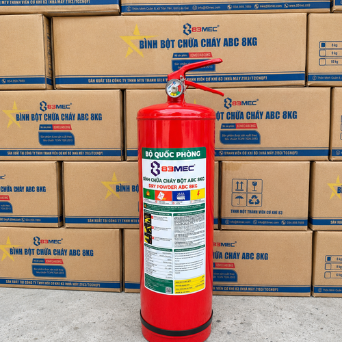 Bình Chữa Cháy Bột ABC 8Kg Bộ Quốc Phòng 83MEC/ABC/8KG