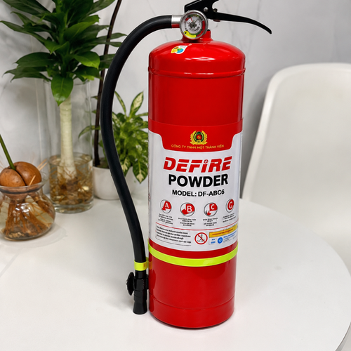 Bình Chữa Cháy Bột ABC 6Kg Defire DF-ABC6