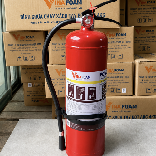Bình Chữa Cháy Bột ABC 4kg Vinafoam MP4