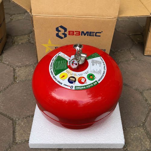 Bình Cầu Chữa Cháy Tự Động Bột ABC 8Kg Bộ Quốc Phòng 83MEC/ABC/TĐ8KG