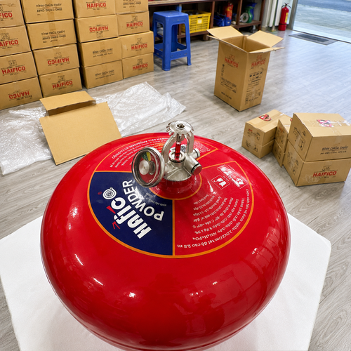 Bình Cầu Chữa Cháy Tự Động Bột ABC 8Kg Hafico HFPA8