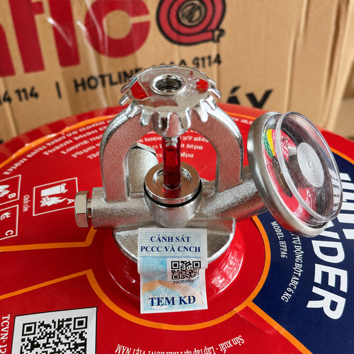 Bình Cầu Chữa Cháy Tự Động Bột ABC 6Kg Hafico HFPA6
