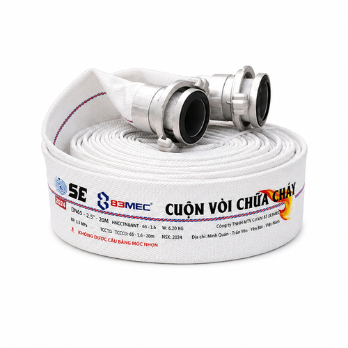 Vòi Chữa Cháy D65 Bộ Quốc Phòng 83Mec CV65-20/16