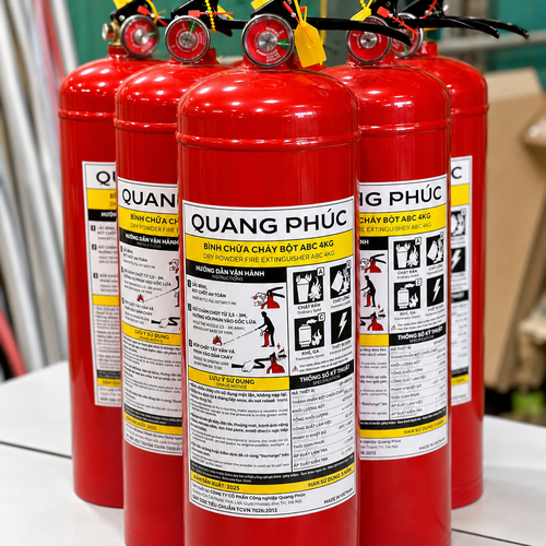 Bình Chữa Cháy Bột ABC 4kg Quang Phúc QP/ABC/4KG