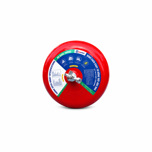 Bình Cầu Chữa Cháy Tự Động Bột ABC 6kg Bộ Quốc Phòng