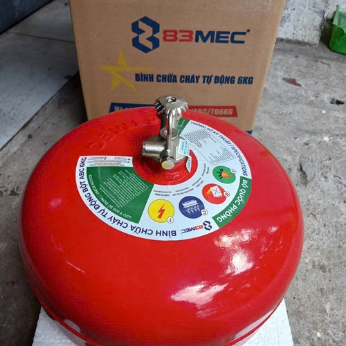Bình Cầu Chữa Cháy Tự Động Bột ABC 6kg Bộ Quốc Phòng