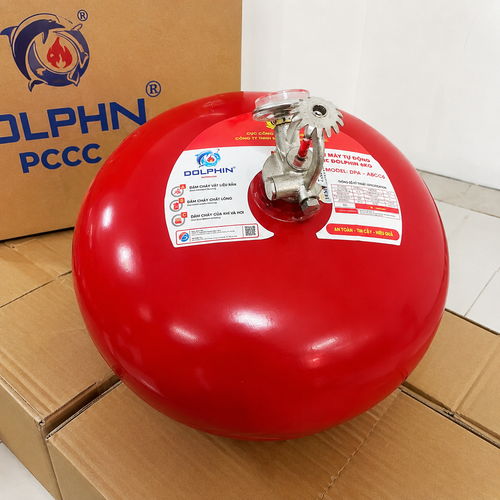 Bình Cầu Chữa Cháy Tự Động Bột ABC 6Kg Dolphin DPA-ABCC6