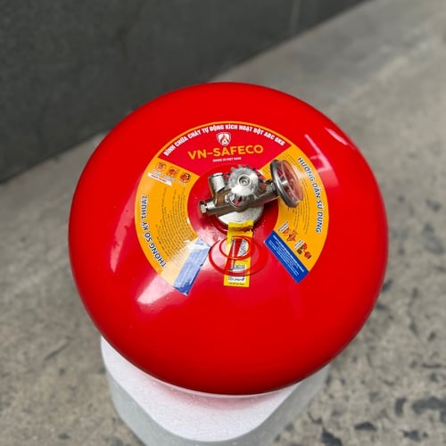 Bình Cầu Chữa Cháy Tự Động Bột ABC 6kg VN-SAFECO VNS-ABC/H6