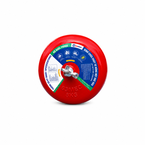  Bình Cầu Chữa Cháy Tự Động Bột ABC 8Kg Bộ Quốc Phòng 83MEC/ABC/TĐ8KG