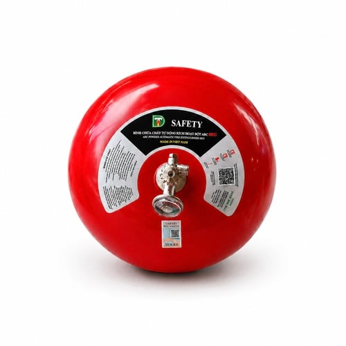 Bình Cầu Chữa Cháy Tự Đông Bột ABC 8Kg Safety DTT-ABC/AUTO-8Kg