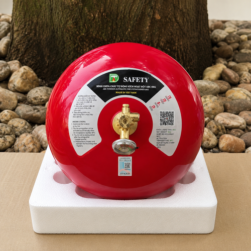 Bình Cầu Chữa Cháy Tự Động Bột ABC 8Kg Safety DTT-ABC/AUTO-8Kg