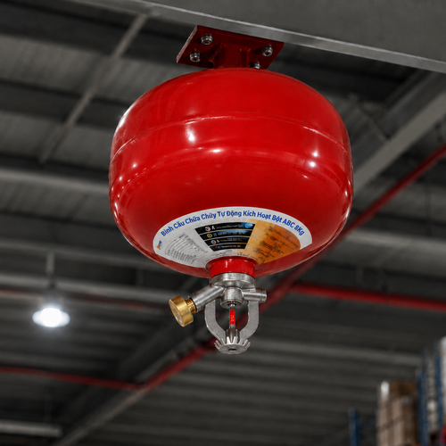 Bình Cầu Chữa Cháy Tự Động Bột ABC 8kg Vinafoam CTD8
