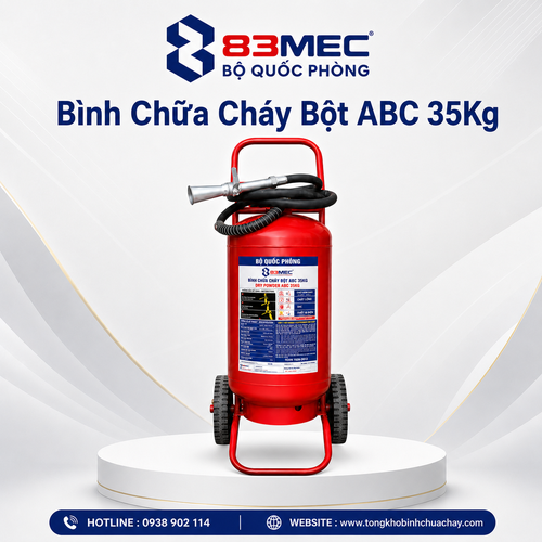 Bình Chữa Cháy Bột ABC 35Kg Bộ Quốc Phòng 83MEC/ABC/35KG