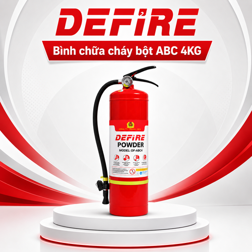 Bình Chữa Cháy Bột ABC 4Kg Defire DF-ABC4