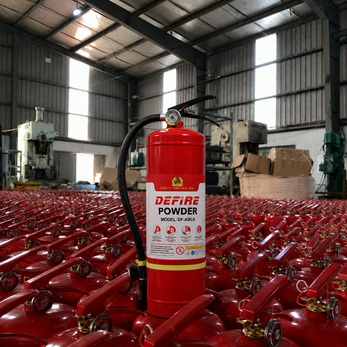 Bình Chữa Cháy Bột ABC 6Kg Defire DF-ABC6