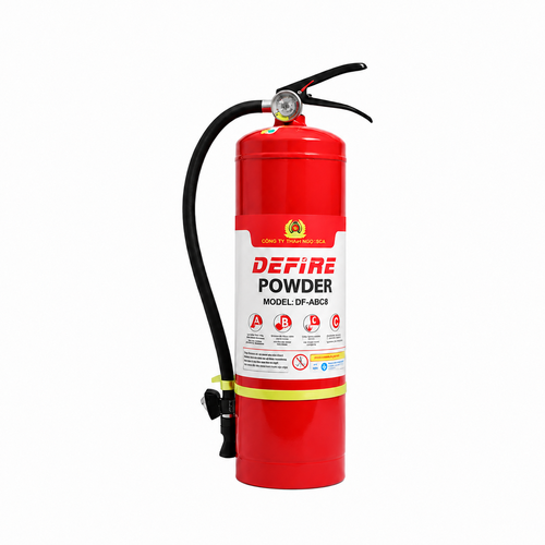 Bình Chữa Cháy Bột ABC 8Kg Defire DF-ABC8