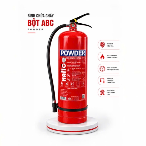 Bình Chữa Cháy Bột ABC 8kg Hafico