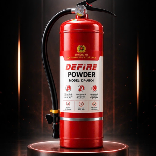 Bình Chữa Cháy Bột ABC 4kg Defire