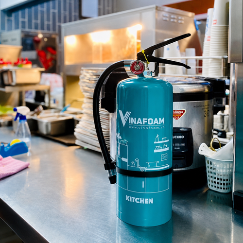 Bình Chữa Cháy Gốc Nước Foam 3 Lít Inox Vinafoam V3F-K Cho Nhà Bếp