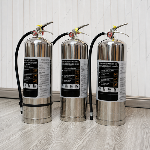 Bình Chữa Cháy Gốc Nước Foam 9 Lít Inox Vinafoam V9F-K Cho Nhà Bếp