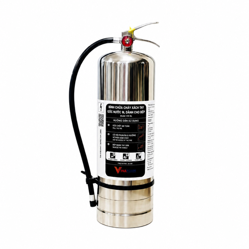Bình Chữa Cháy Gốc Nước Foam 9 Lít Inox Vinafoam V9F-K Cho Nhà Bếp