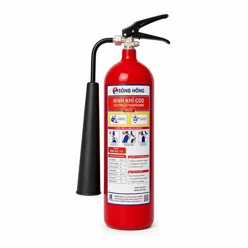 Bình Chữa Cháy Khí CO2 3kg Sông Hồng SH.C3