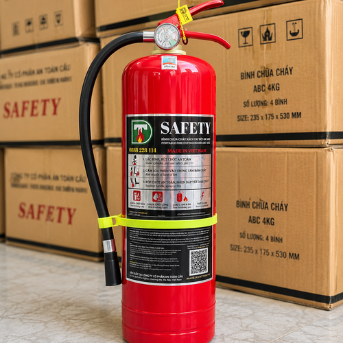 Bình Chữa Cháy Bột ABC 4kg SAFETY DTT-ABC/4KG