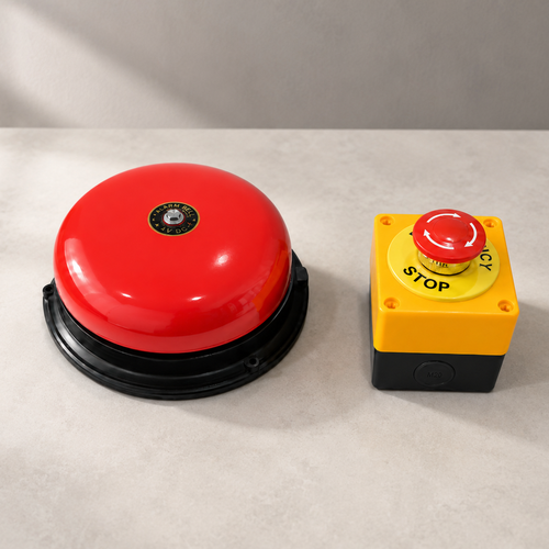 Chuông Báo Cháy Điện 220V Kèm Nút Nhấn