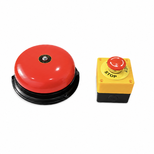 Chuông Báo Cháy Điện 220V Kèm Nút Nhấn