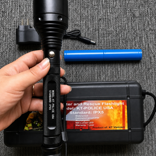 Đèn Pin Cầm Tay PCCC IPX5 Theo Thông Tư 150