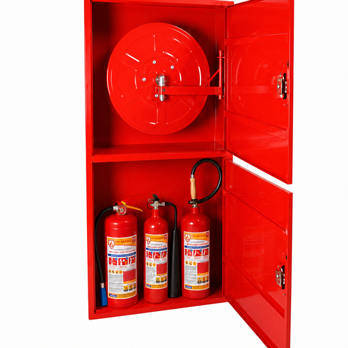 Tủ Chữa Cháy Kết Hợp Bình Chữa Cháy Và Cuộn Vòi 600x1200x220