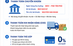 HƯỚNG DẪN THANH TOÁN – LAPTOP MẠNH PHÁT