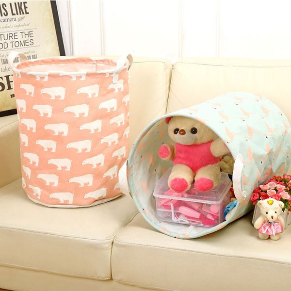 Sọt vải đựng quần áo hình thú xinh xắn