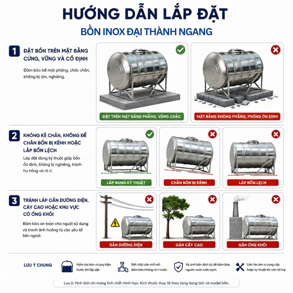 Bồn inox Đại Thành 2000L Bồn inox Đại Thành 2000L