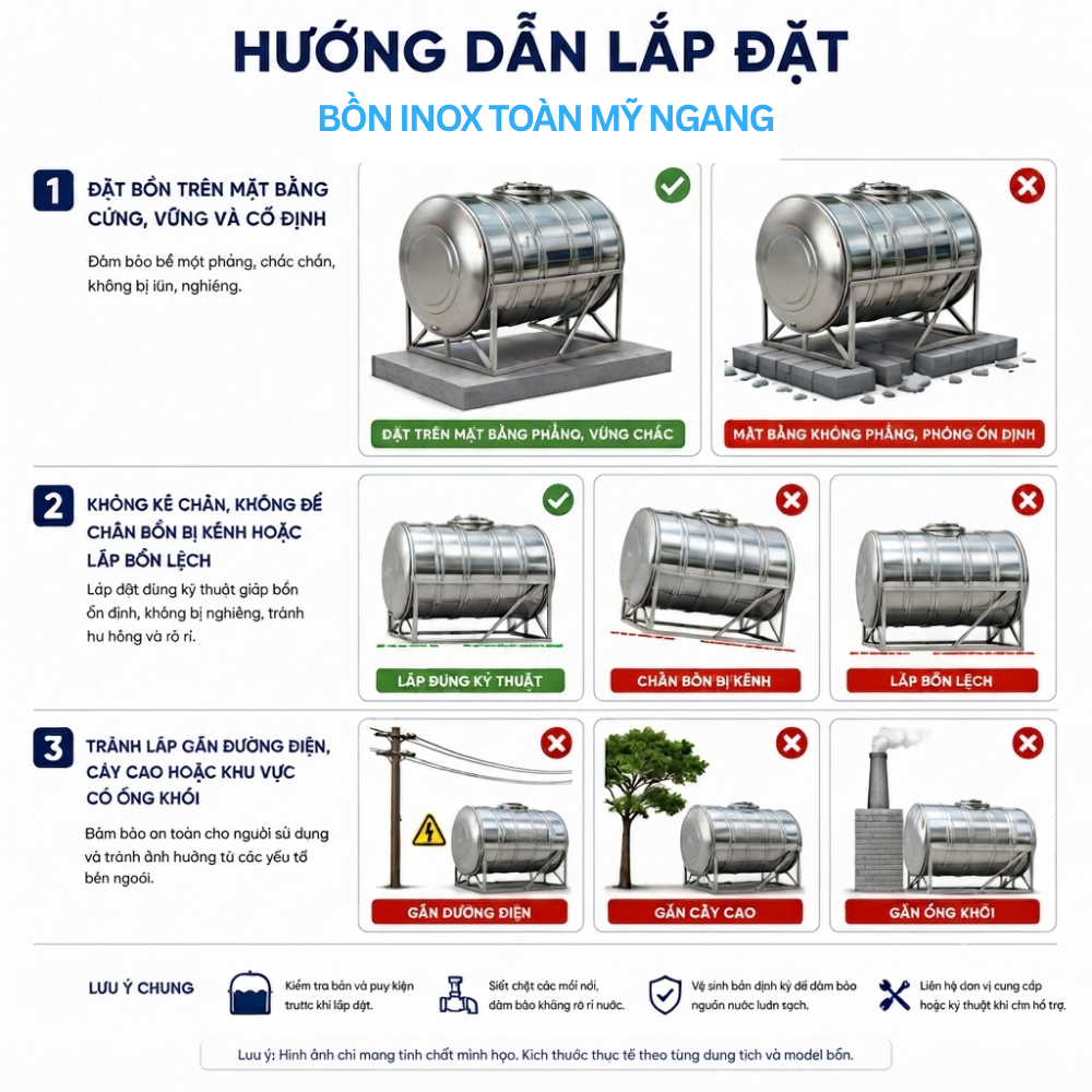 Bồn inox Toàn Mỹ 1000L Bồn inox Toàn Mỹ 1000L