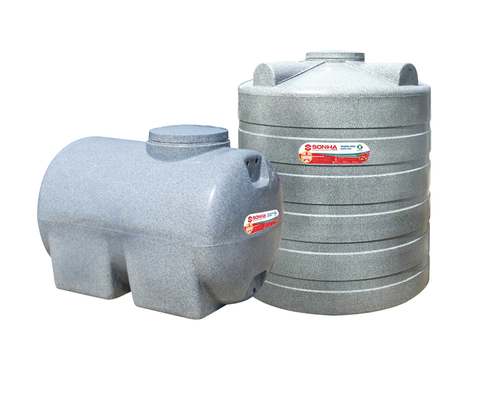 Bồn nhựa Sơn Hà vân đá 1000L ngang Bồn nhựa Sơn Hà vân đá 1000L ngang