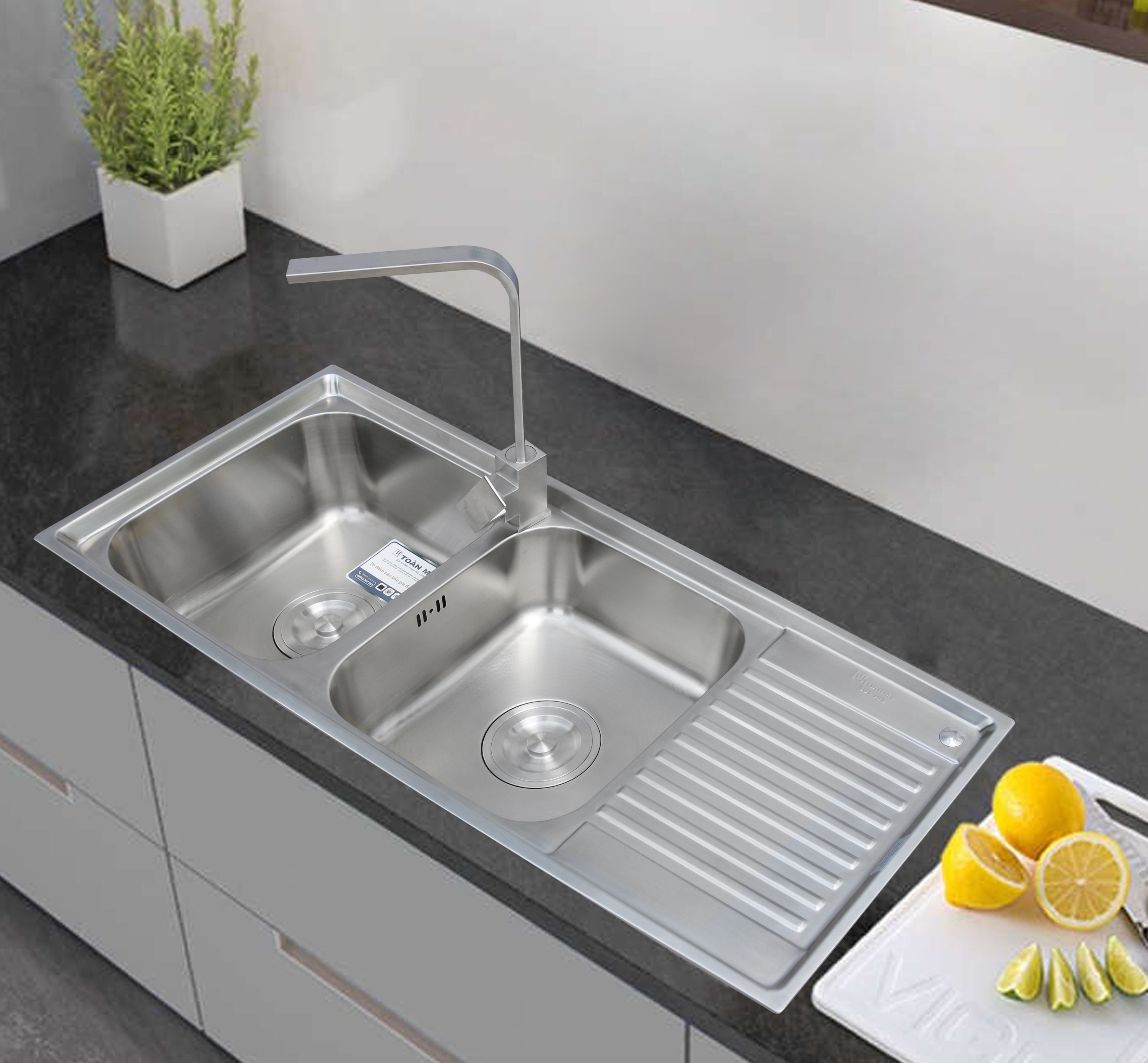 Chậu rửa inox Toàn Mỹ TMS105 cao cấp Chậu rửa inox Toàn Mỹ TMS105 cao cấp