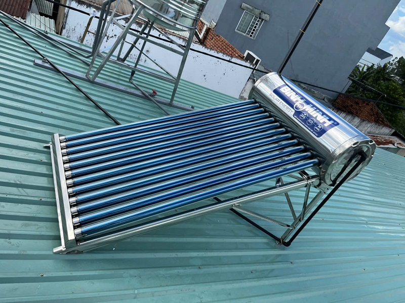 Máy nước nóng mặt trời BÌnh Minh 130L - 12 Ống Máy nước nóng mặt trời BÌnh Minh 130L - 12 Ống
