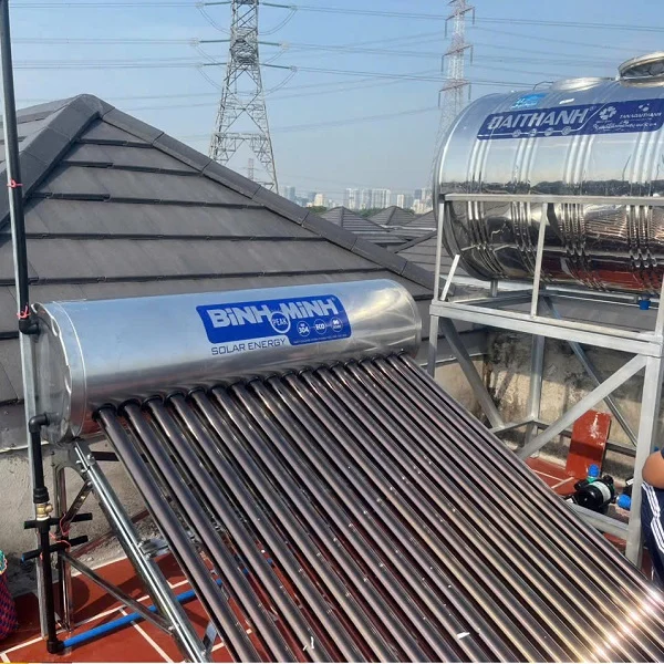 Máy nước nóng năng lượng mặt trời Bình Minh 130L Máy nước nóng năng lượng mặt trời Bình Minh 130L