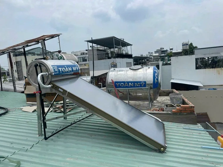 Máy nước nóng tấm phẳng Flat Gold Toàn Mỹ 150L Máy nước nóng tấm phẳng Flat Gold Toàn Mỹ 150L