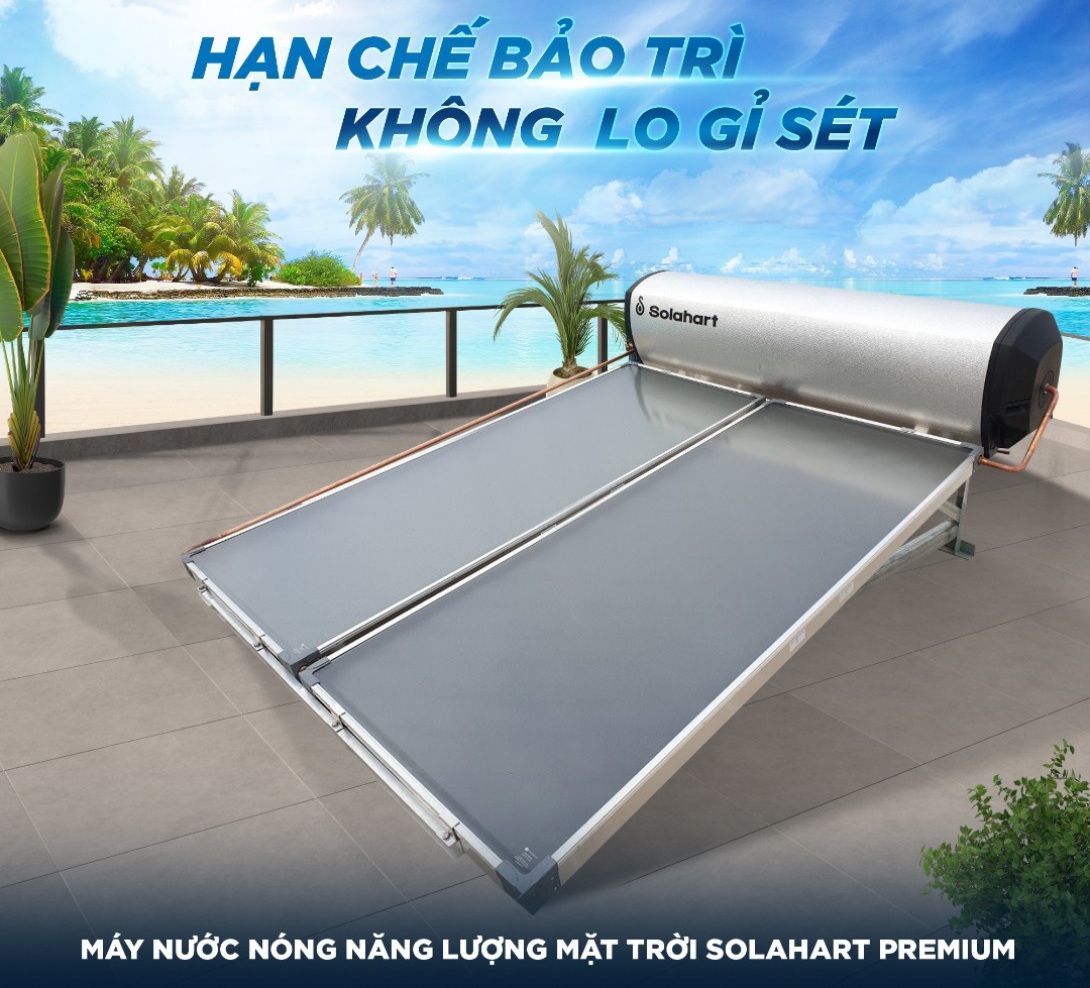 Máy nước nóng tấm phẳng Solahart Premium 300L Máy nước nóng tấm phẳng Solahart Premium 300L